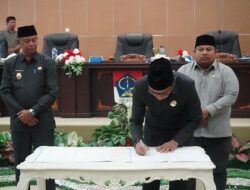 Penandatanganan Nota Kesepakatan Kebijakan Anggaran Tahun 2024 di Bolaang Mongondow Timur