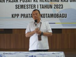 Kantor Pelayanan Pajak (KPP) Pratama Kotamobagu Kembali Gelar Rekonsiliasi Penandatanganan BAR Penyetoran Pajak Pusat Semester I 2023