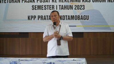 Kantor Pelayanan Pajak (KPP) Pratama Kotamobagu Kembali Gelar Rekonsiliasi Penandatanganan BAR Penyetoran Pajak Pusat Semester I 2023