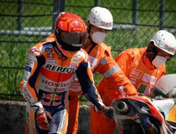 Marc Marquez Terlibat Insiden Tabrakan dan Terpaksa Menepi di MotoGP, Jorge Lorenzo Menyuarakan Keprihatinan