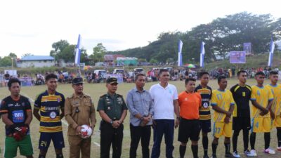 Bupati Bolaang Mongondow Timur Buka Turnamen Sepak Bola “Mata Cup”