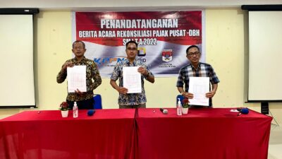 Amankan Penerimaan Negara, KPP Kotamobagu Gelar Rekonsiliasi Dengan Pemda Minsel