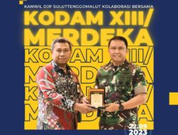 Kepala Kanwil DJP Suluttenggomalut Tingkatkan Kolaborasi dengan Kodam XIII/Merdeka Manado