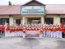 Kapolres Kotamobagu Lepas Kontingen Polisi Cilik Presisi untuk Mengikuti Lomba di Hari Lalu Lintas Bhayangkara ke-68