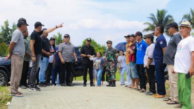 Tinjau Progres Pembangunan Infrastruktur Jalan di Boltim, Bupati Sam Sachrul Mamonto dan Dandim 1303