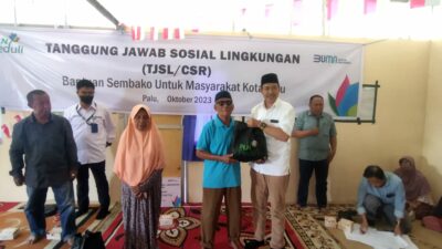 PLN Salurkan 844 Paket Sembako dalam Dukungan Program Bantuan Sosial Pangan di Hari Listrik Nasional ke-78