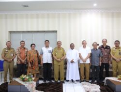 Pastor Paroki dan Dewan Pastoral Kristus Raja, Pj. Wali Kota Kotamobagu Terima Kunjungan