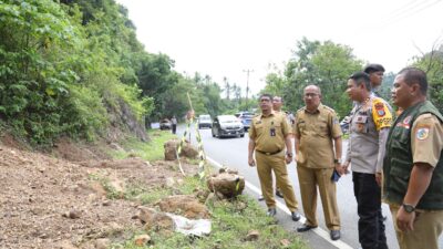 Rawan Bencana di Kota Kotamobagu, Pj. Wali Kota Tinjau Lokasi