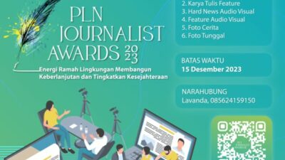 PLN Kembali Gelar PLN Journalist Award 2023 untuk Apresiasi Jurnalis Indonesia