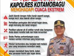 Kapolres Kotamobagu Himbau Warga Waspada Menghadapi Cuaca Ekstrem