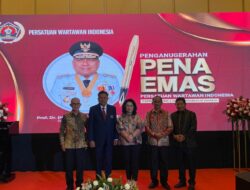 Penganugerahan Pena Emas kepada Gubernur Sulawesi Utara, Pj. Wali Kota Kotamobagu Hadiri