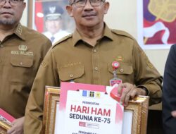 Penjabat Wali Kota Kotamobagu, Asripan Nani Terima Penghargaan Kota Peduli HAM Tahun 2023