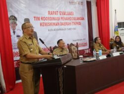 Tim Koordinasi Penanggulangan Kemiskinan Kota Kotamobagu Tahun 2023, Pj. Wali Kota Pimpin Rapat Evaluasi