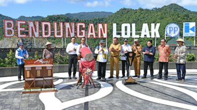 Peresmian Bendungan Lolak Kabupaten Bolaang Mongondow oleh Presiden Joko Widodo: Pj. Wali Kota Kotamobagu Hadir dalam Acara Bersejarah