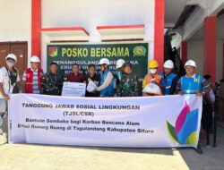 PLN dan TNI Serahkan Bantuan TJSL untuk Masyarakat Terdampak Erupsi Gunung Ruang di Tagulandang