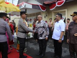 Pj. Wali Kota Kotamobagu Sambut Kunjungan Kerja Kapolda Sulawesi Utara dan Ketua Bhayangkari: Peletakan Batu Pertama Polsek Kotamobagu Selatan