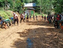 Sinergi Komunitas untuk Percepatan Pembangunan: Kegiatan TMMD Ke-120 di Desa Modayag III