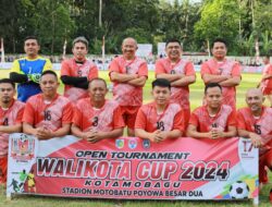 Pj. Wali Kota Kotamobagu Buka Resmi Open Tournament Sepak Bola Wali Kota Cup 2024