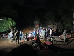 TMMD ke-120 Kodim 1303/Bolmong: Mengabdi Tanpa Batas, Membangun Desa Modayag Tiga di Malam Hari
