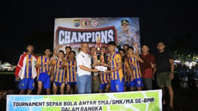 Dr. Asripan Nani Resmi Tutup Turnamen Sepak Bola Kapolres Cup 2024 di Lapangan Sinindian