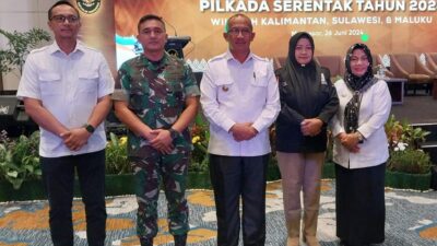 Pj. Wali Kota Kotamobagu dan Forkopimda Hadiri Rapat Koordinasi Kesiapan Pilkada Serentak 2024 di Makassar