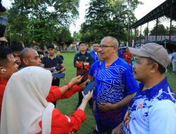 Pj. Bupati Boalemo Apresiasi Kepemimpinan dan Semangat Pj. Wali Kota Kotamobagu dalam Laga Persahabatan