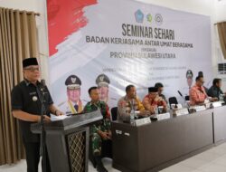 Wujudkan Pilkada Damai 2024, Pj Wali Kota Kotamobagu Tegaskan Pentingnya Moderasi Beragama di Seminar BKSAU Sulut