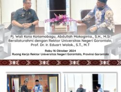 Pj. Wali Kota Kotamobagu Bersilaturahmi dengan Rektor Universitas Negeri Gorontalo