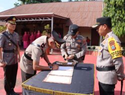 Kapolres Kotamobagu Lantik Wakapolres dan Pejabat Utama Baru dalam Upacara Sertijab