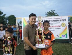 Wakil Wali Kota Kotamobagu Resmi Tutup Festival Sepak Bola Usia Dini DIKTRA Cup 2 Tahun 2025