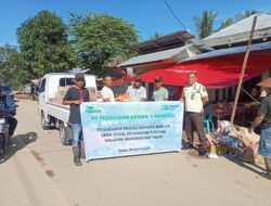 Pegadaian peduli, salurkan Bantuan Korban Banjir di Desa Togid, Boltim