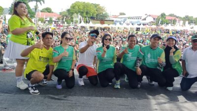 Ribuan Peserta Padati Alun-Alun Boki Hontinimbang, Wali Kota dan Forkopimda Resmi Lepas Kotamobagu Fun Race 2025