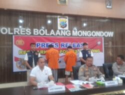 Polres Bolmong Melalui Tim SatRes Narkoba Tangkap Pelaku Pengedar Narkotika