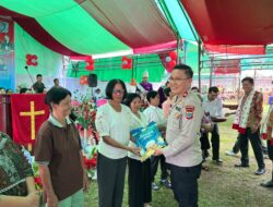 Waka Polres Kotamobagu Hadiri Ibadah Raya WKI Sinode GMIBM di Modisi, Wujudkan Sinergi Polri dan Umat