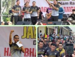 Gelar Sambut Hari Bhayangkara Ke-79 Ribuan Warga Hadiri Jalan Sehat, Bukti Keberhasilan Polres Kotamobagu Merangkul Masyarakat