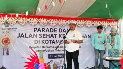 Parade Damai Jalan Sehat Kerukunan Warnai Kotamobagu: “Berjalan Bersama, Wujudkan Indonesia Hebat”