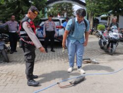 Polres Kotamobagu Gelar Razia Knalpot Brong di Sekolah, Belasan Motor Pelajar Terjaring