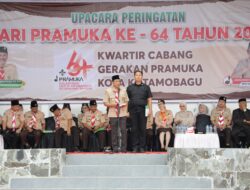 Wali Kota Weny Gaib Pimpin Upacara Hari Pramuka ke-64 di Kotamobagu, Tegaskan Komitmen Perkuat Ketahanan Bangsa