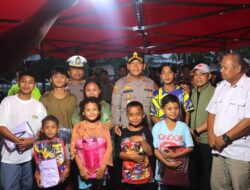 Kapolres Kotamobagu Salurkan Bantuan Seragam dan Alat Tulis untuk Warga Terdampak Kebakaran Gogagoman