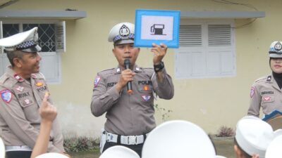 Polisi Sahabat Anak, Satlantas Polres Kotamobagu Tanamkan Tertib Berlalu Lintas Sejak Usia Dini