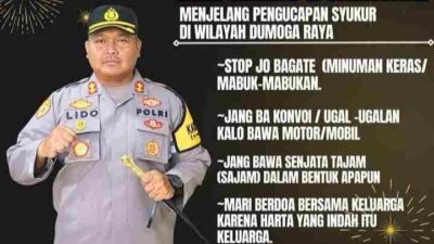 Kapolres Bolmong : Himbau Saat Pengucapan Syukur Agar Kamtibmas  Di Jaga Bersama-sama