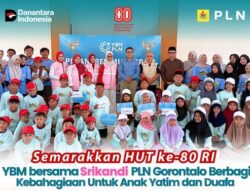 Semarak HUT ke-80 RI, YBM dan Srikandi PLN Gorontalo Tebar Kebahagiaan untuk Anak Yatim Duafa