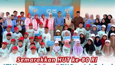 Semarak HUT ke-80 RI, YBM dan Srikandi PLN Gorontalo Tebar Kebahagiaan untuk Anak Yatim Duafa