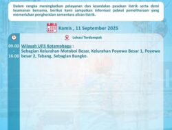 PLN UP3 Kotamobagu Lakukan Pemeliharaan Jaringan, Listrik Padam Sementara di Sejumlah Wilayah
