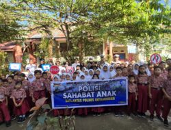 Sat Lantas Polres Kotamobagu Lewat Program Motabi: Polisi Sahabat Anak, Edukasi Tertib Lalu Lintas & Stop Bullying