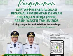 Pemkot Kotamobagu Umumkan Daftar Peserta Alokasi PPPK Paruh Waktu Tahun 2025