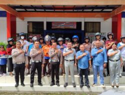Samsat Kotamobagu Bagikan Helm Gratis di Hari Keselamatan Transportasi Nasional
