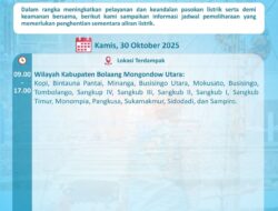 PLN UP3 Kotamobagu Lakukan Pemeliharaan Jaringan di Bolmut, Kamis 30 Oktober 2025