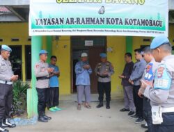 HUT ke-23, Propam Polres Kotamobagu Tebar Kebahagiaan Bersama Anak Yatim