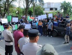 Aksi Damai Tenaga Kesehatan Berjalan Tertib, Polres Kotamobagu Pastikan Tiga Titik Unjuk Rasa Tetap Kondusif